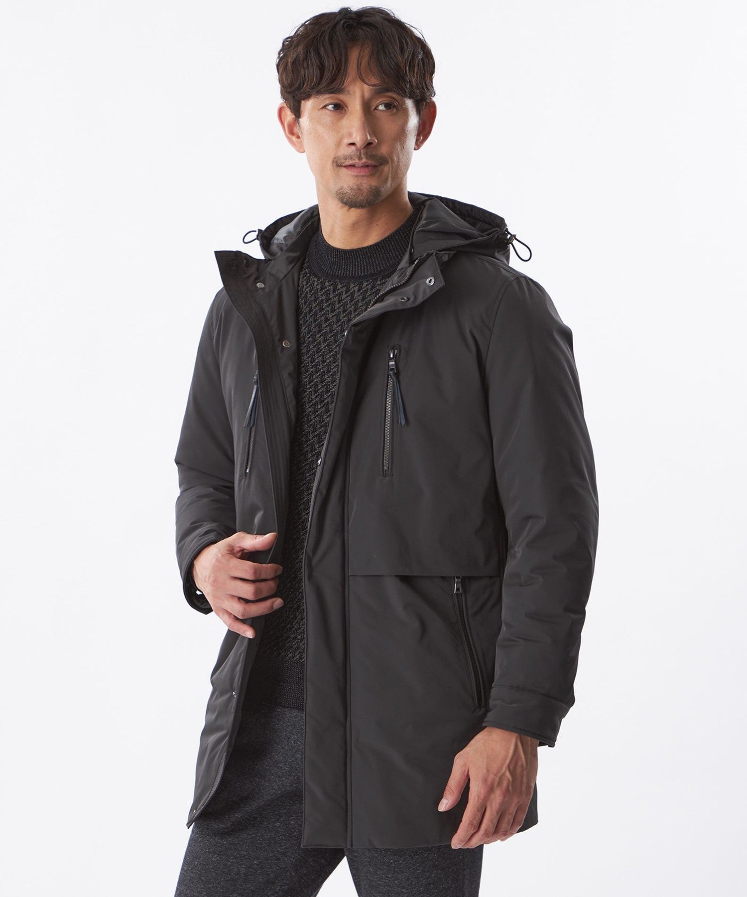 1154-M1F4662707__,07,モデル身長186cm 着用サイズ：48
