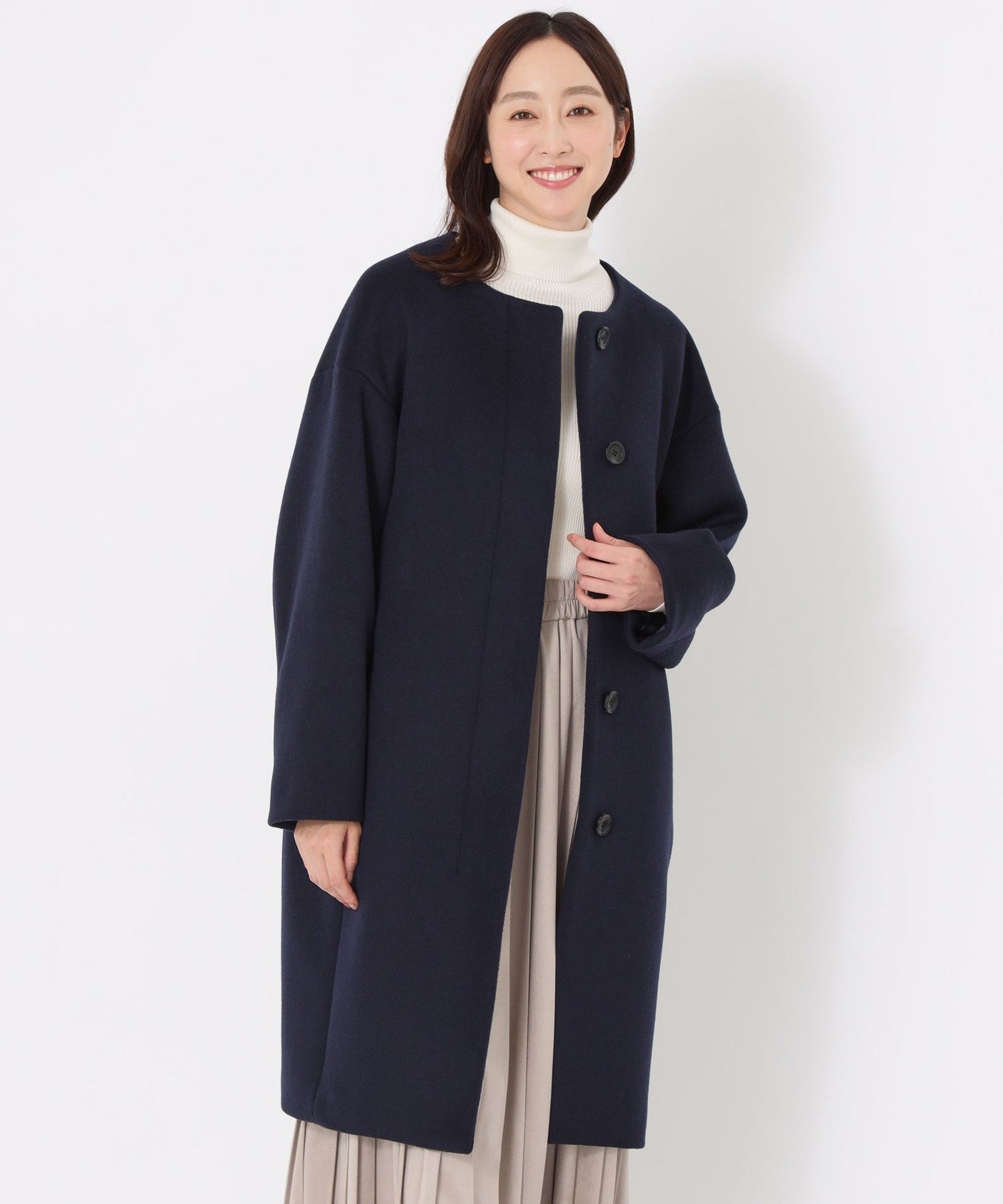 2111-T1B4520129__,29,モデル身長163cm 着用サイズ：38