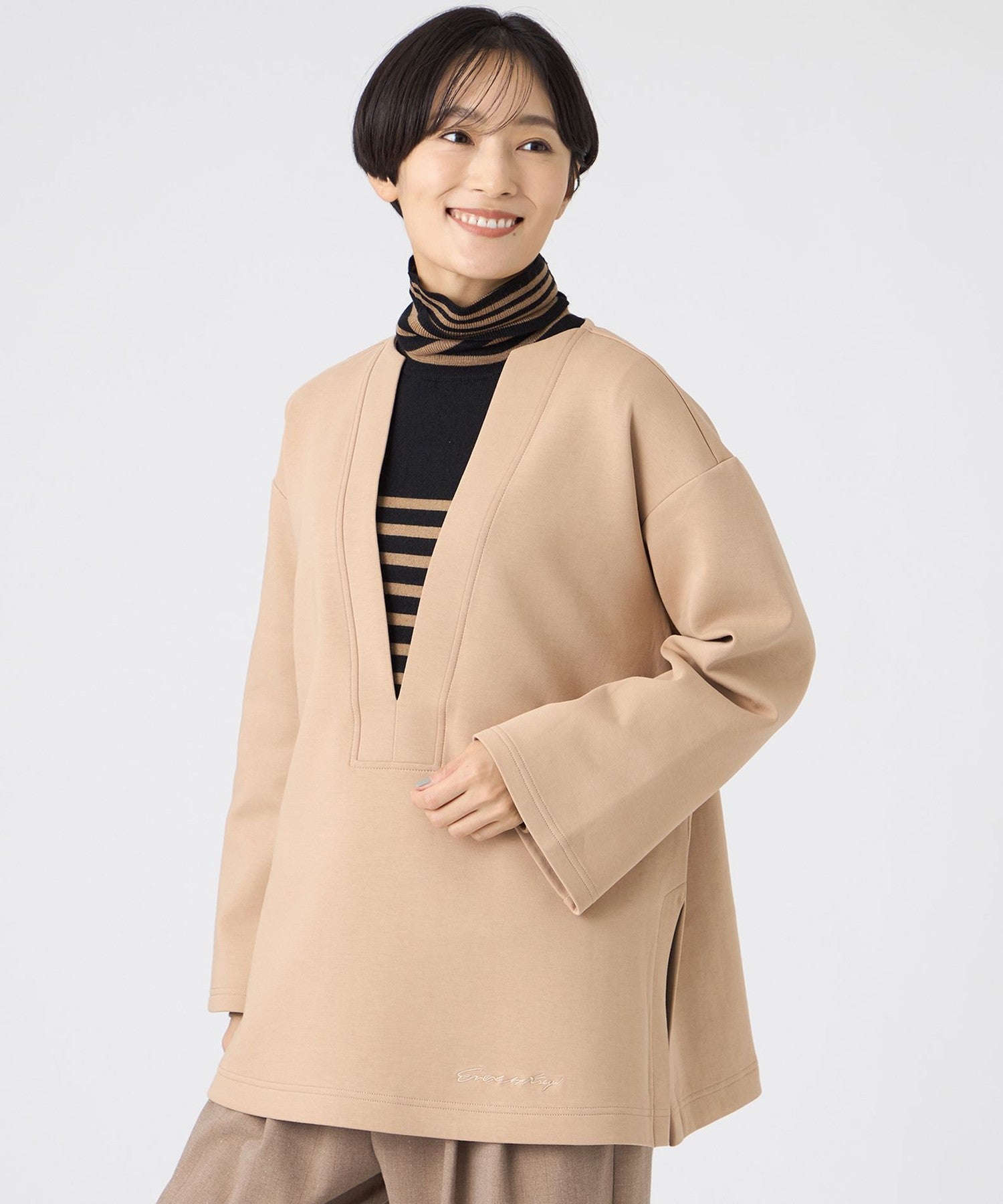2213-U5P1266440__,40,モデル身長163cm 着用サイズ：40