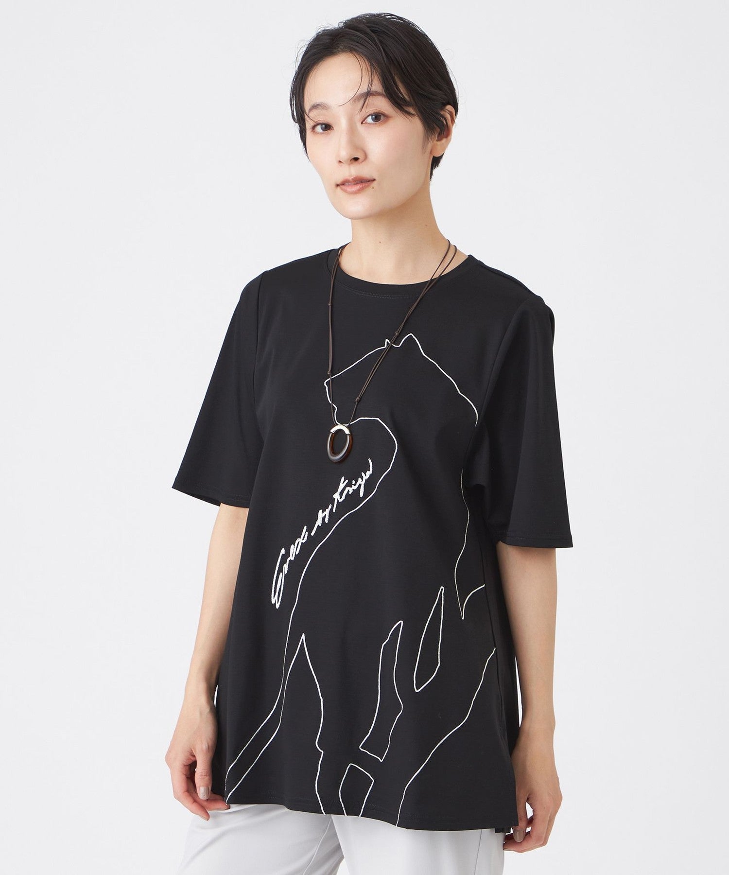 2213-U5P2476409__,09,モデル身長163cm 着用サイズ：40