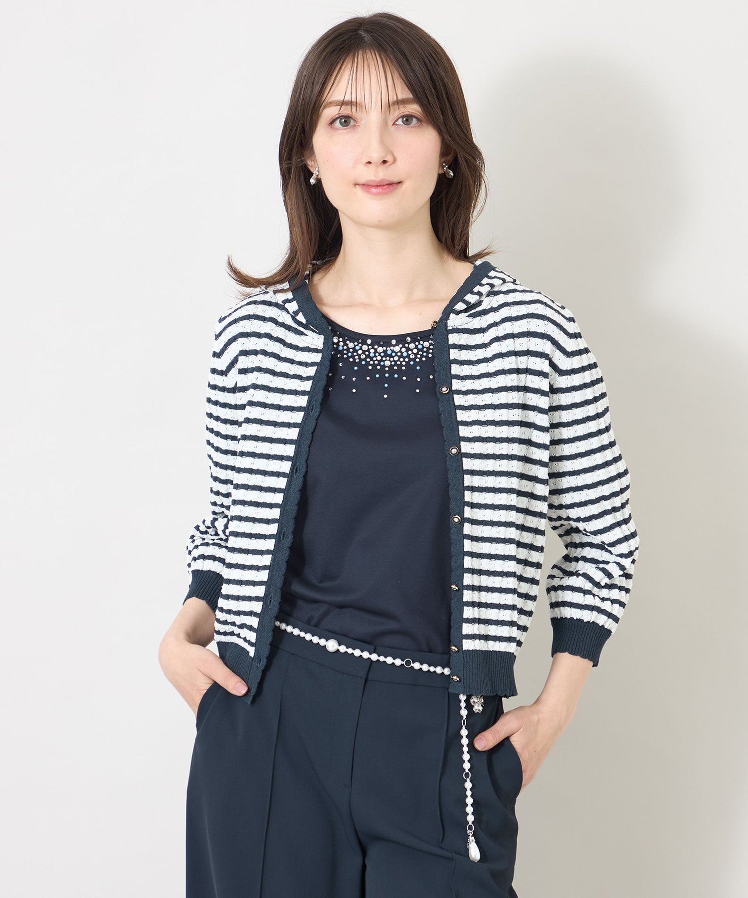 2361-W5F0573402__,02,モデル身長168cm 着用サイズ：40